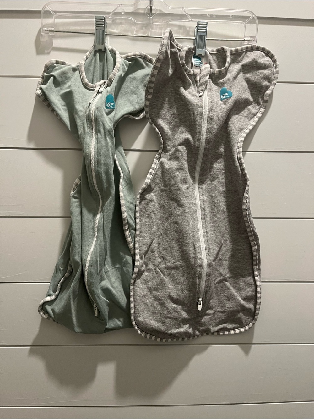 Love to Dream Newborn Baby Swaddle Sleeping Bag - Gray & Sage 2 Set